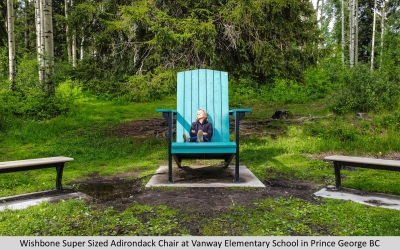 Wishbone Super Sized Adirondack Chair at Vanway Elementary School in Prince George BC-5